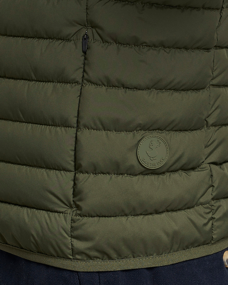 Herren | Westen | Save The Duck | Leonard Lightweight Matt Padded Vest Dusty Olive