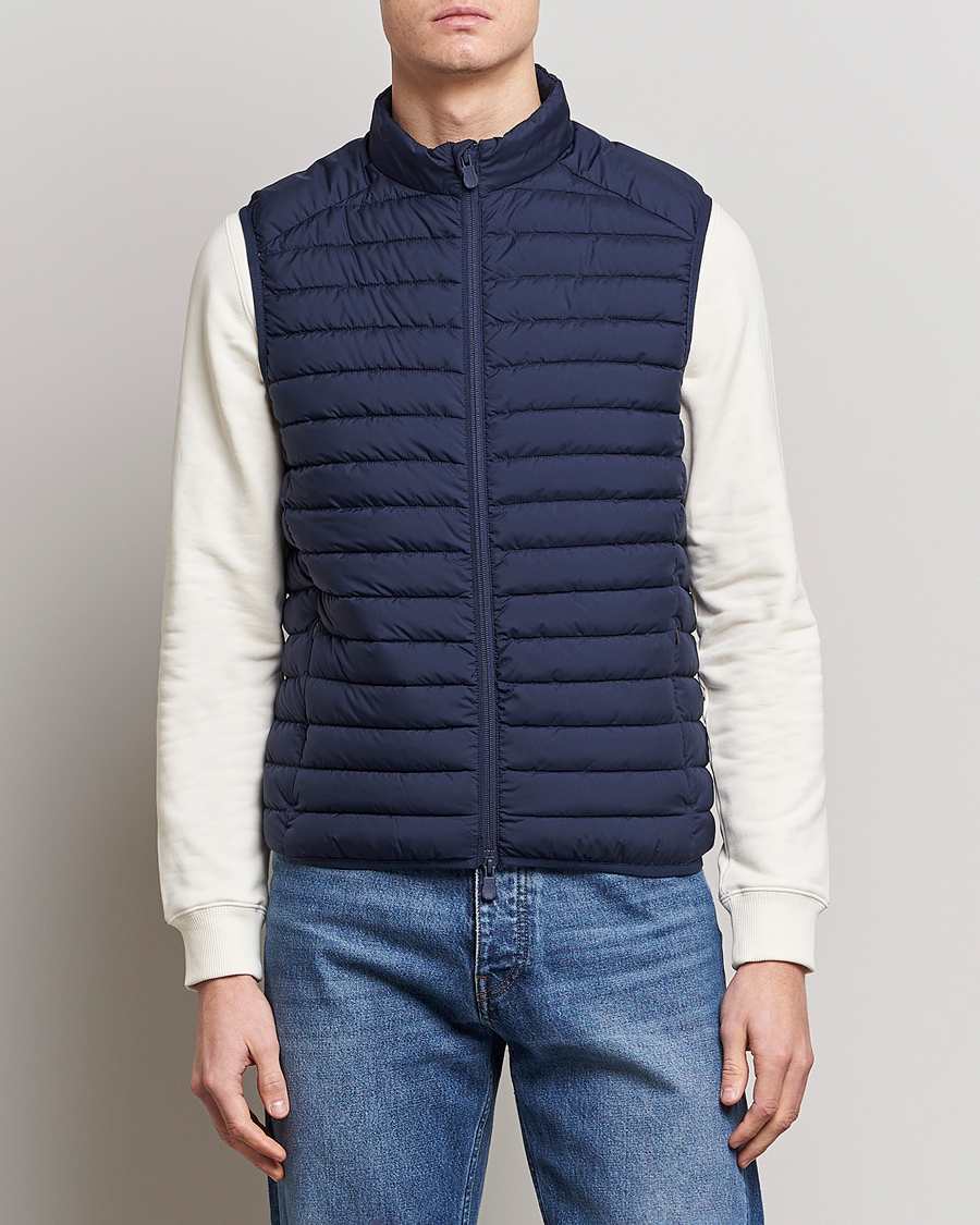 Herren | Westen | Save The Duck | Leonard Lightweight Matt Padded Vest Navy Blue