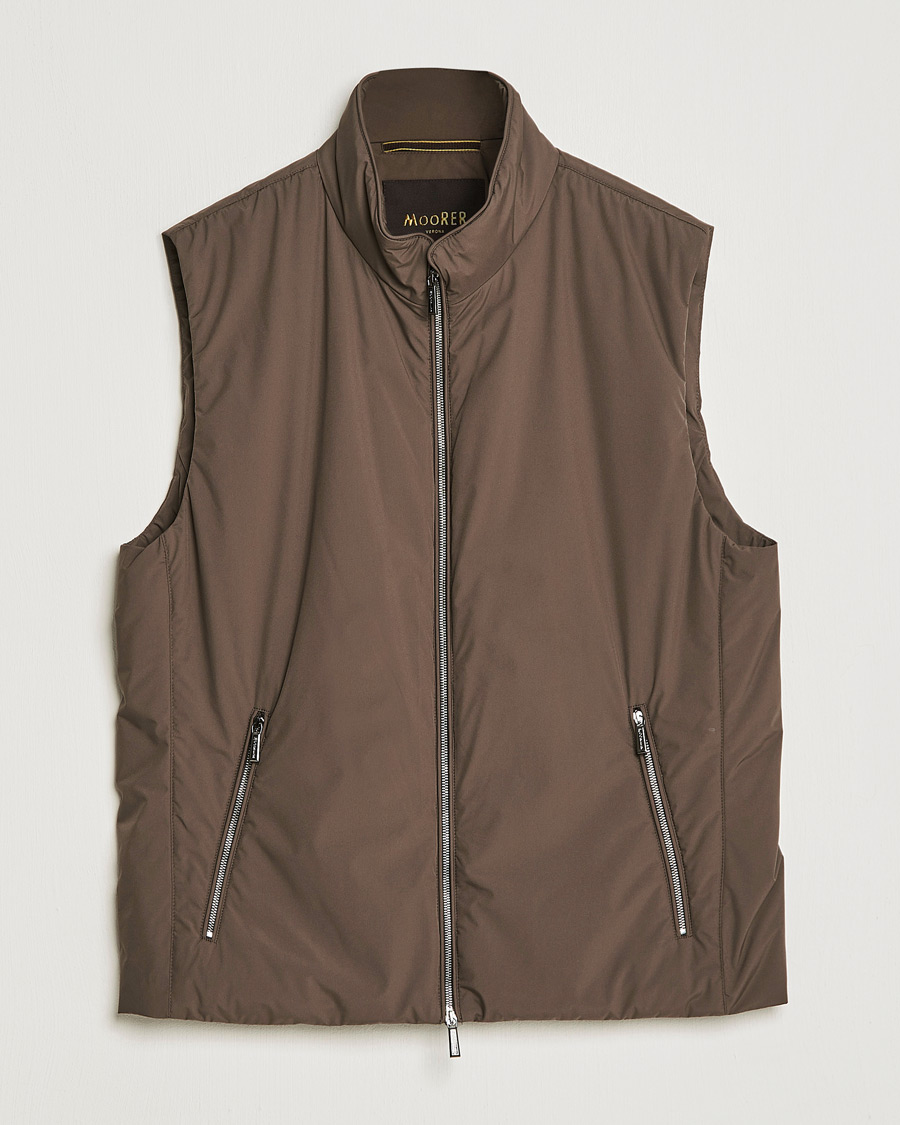 Herren | Westen | MooRER | Senio Padded Vest Brown
