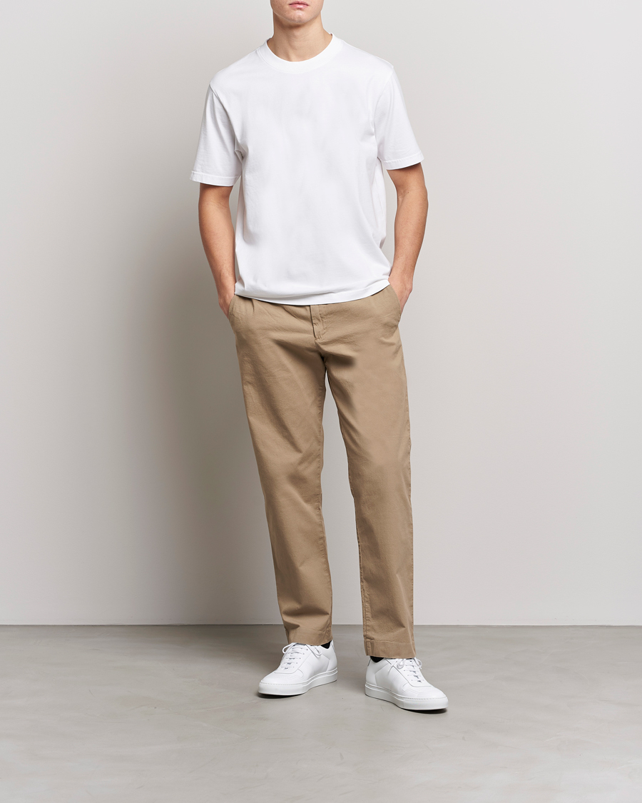 Herren | T-Shirts | NN07 | Adam Pima Crew Neck T-Shirt White