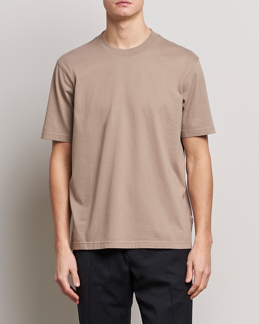 Herren | T-Shirts | NN07 | Adam Pima Crew Neck T-Shirt Greige