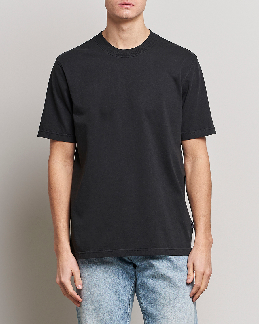 Herren | Schwartze t-shirts | NN07 | Adam Pima Crew Neck T-Shirt Black