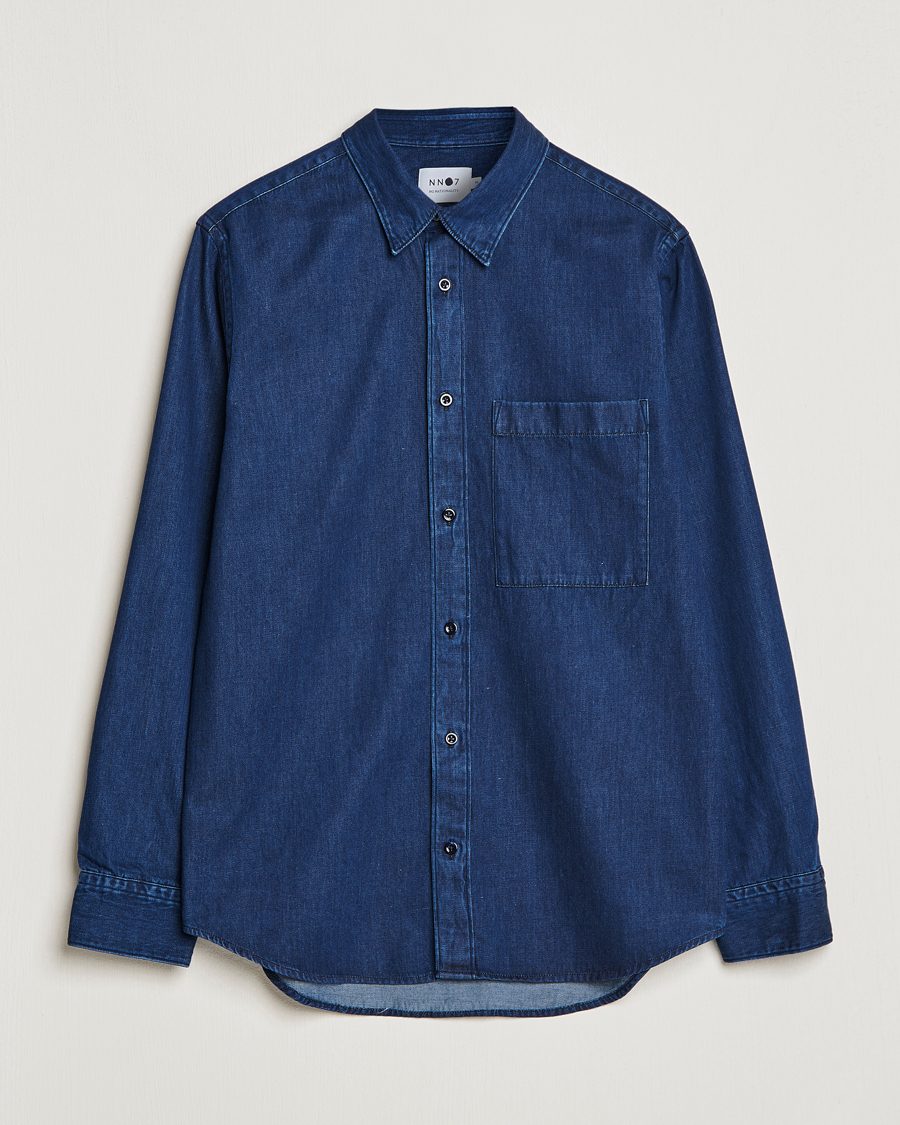 Herren | Hemden | NN07 | Cohen Tencel Denim Shirt Dark Indigo