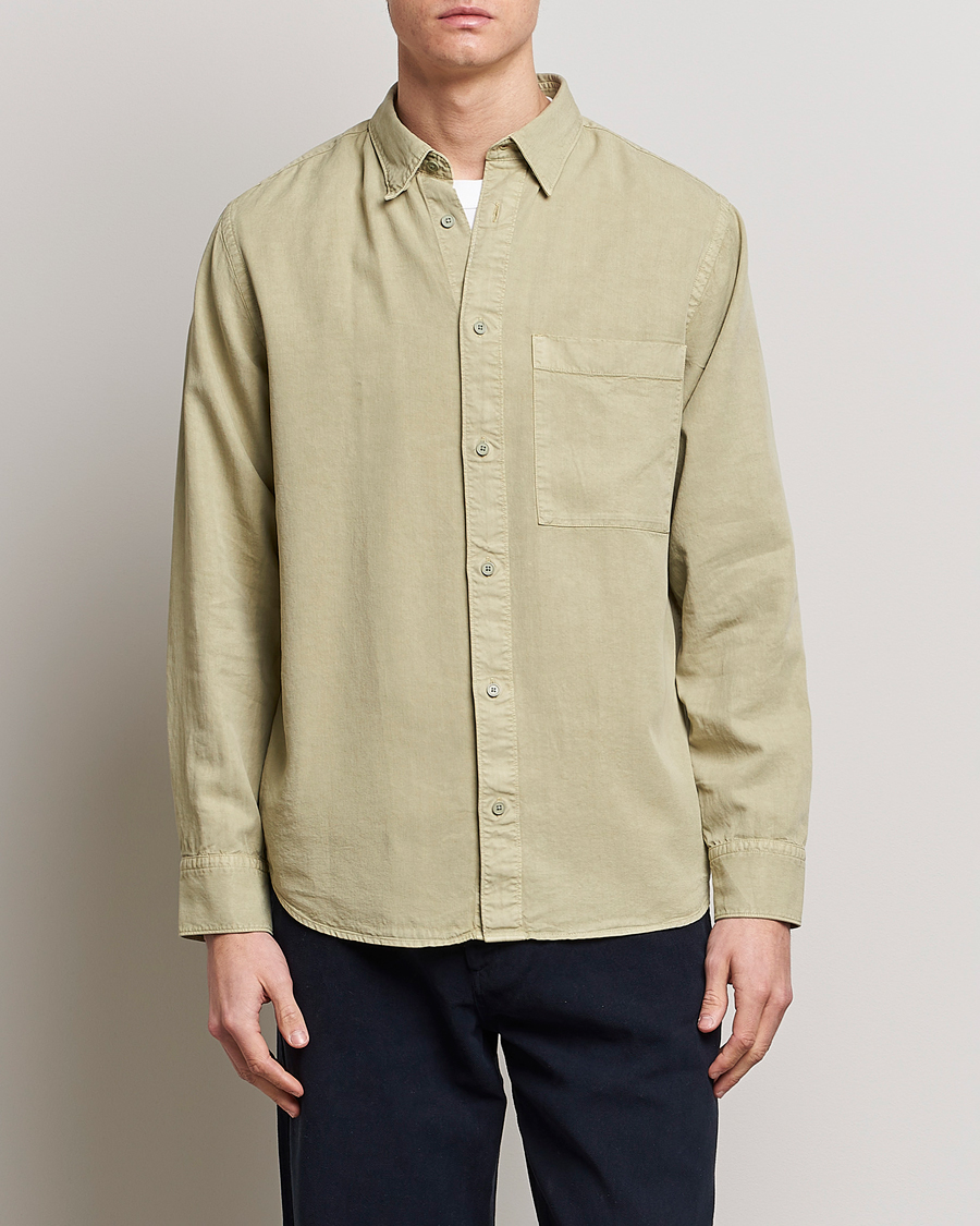 Herren | Hemden | NN07 | Cohen Tencel Shirt Pale Green