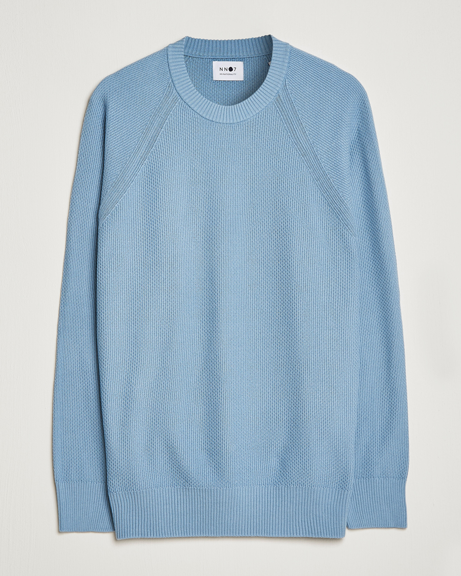 Herren | Pullover | NN07 | Brandon Cotton Knitted Sweater Ashley Blue