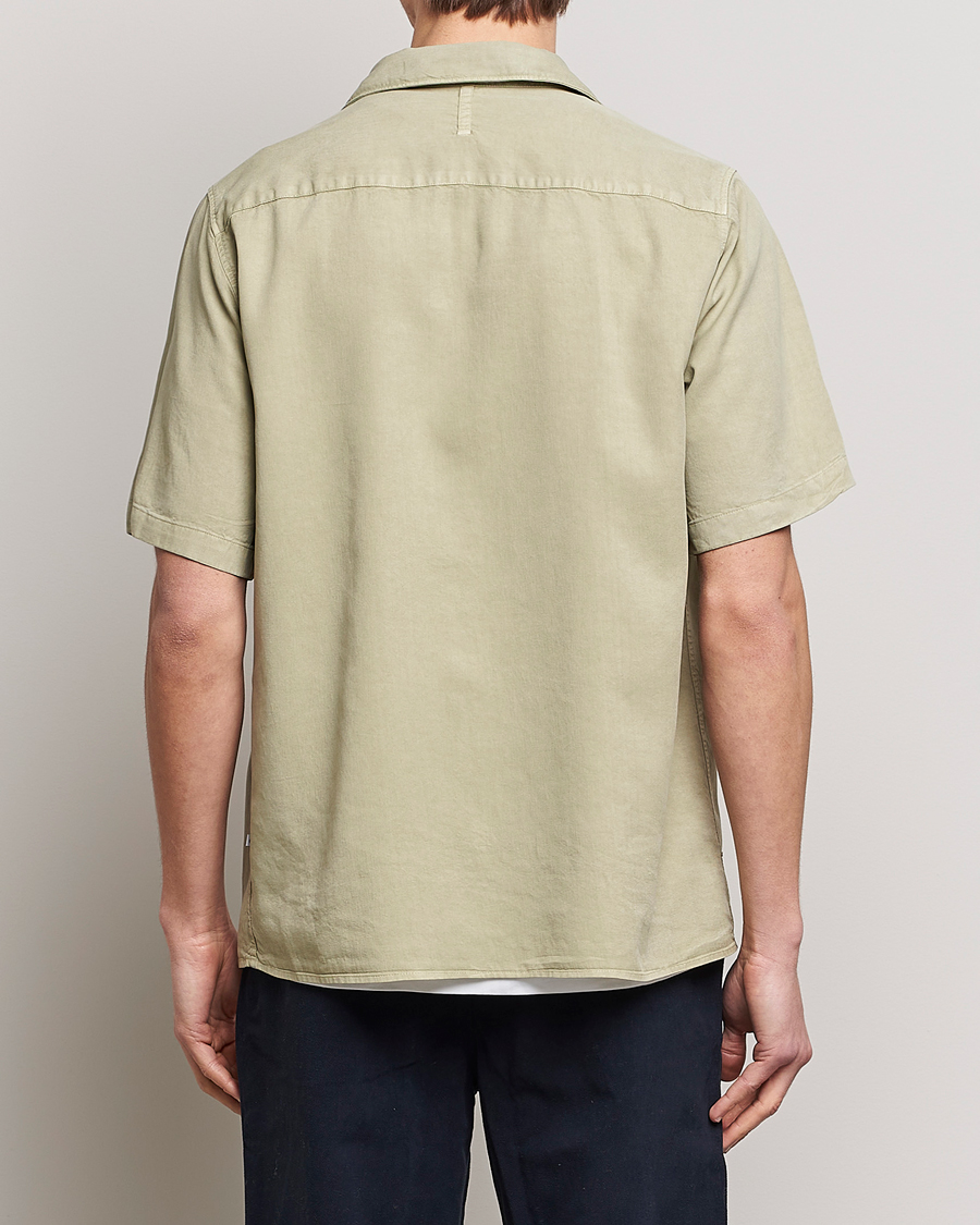 Herren | Hemden | NN07 | Julio Tencel Resort Collar Shirt Pale Green