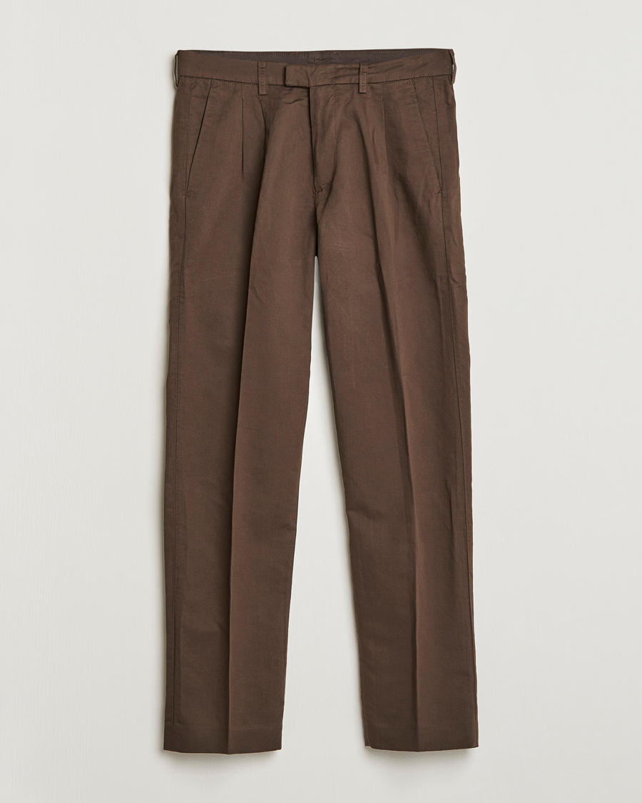 Herren | Hosen | NN07 | Fritz Pleated Trousers Brown
