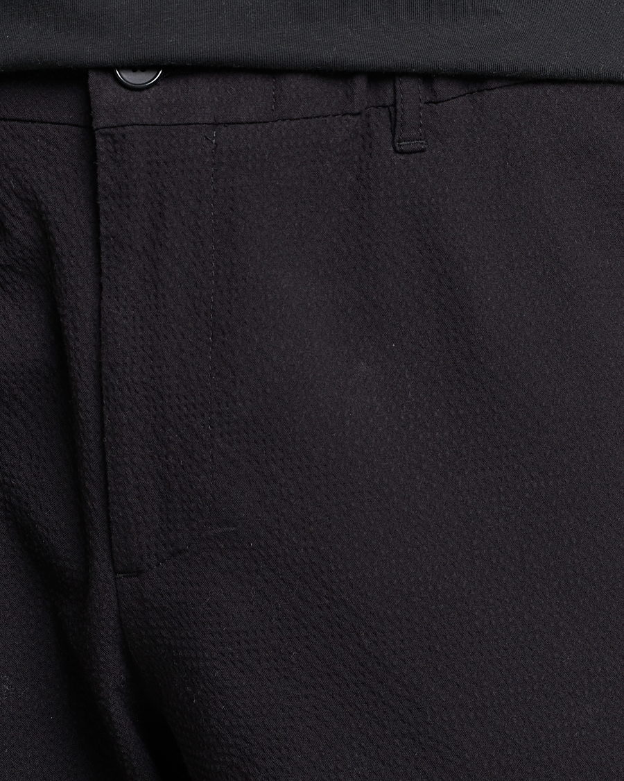 Herren | Hosen | NN07 | Theodore Seersucker Pants Black