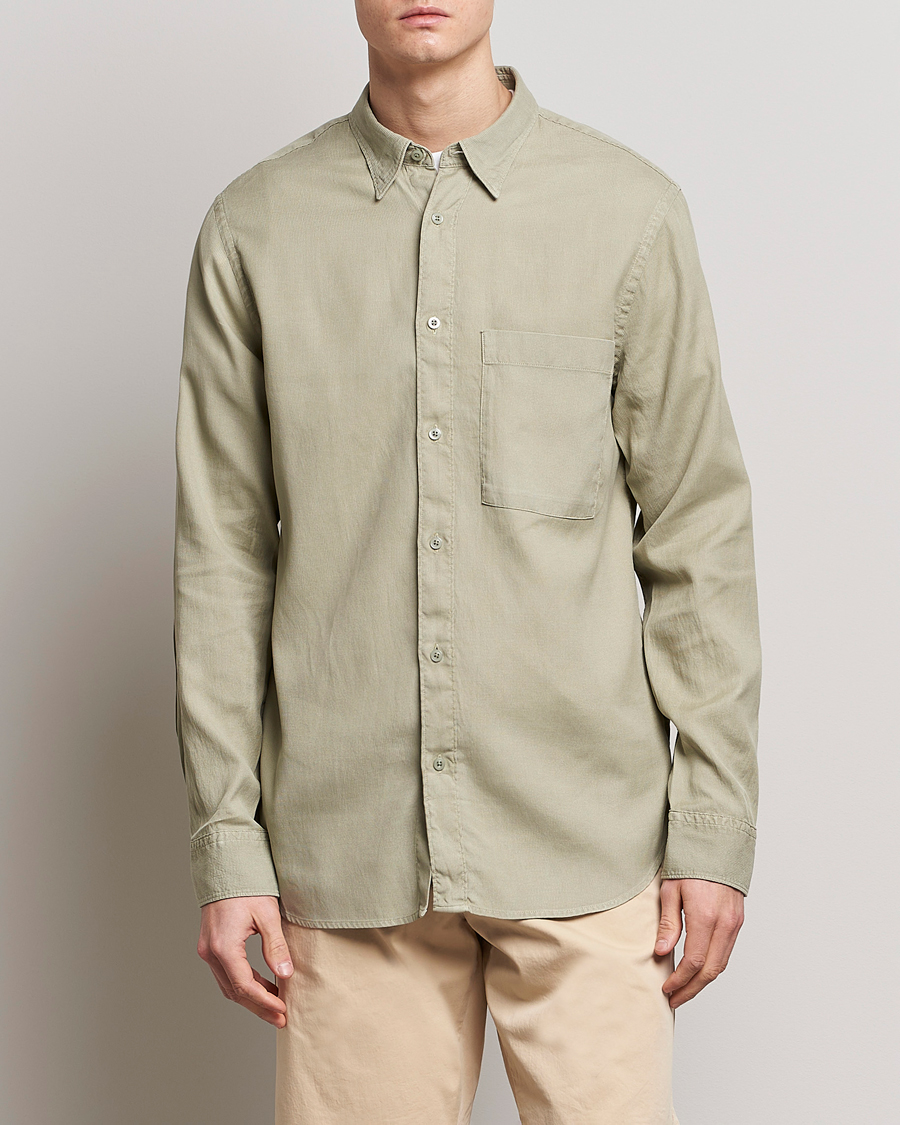 Herren | Hemden | NN07 | Cohen Summer Cord Shirt Pale Green