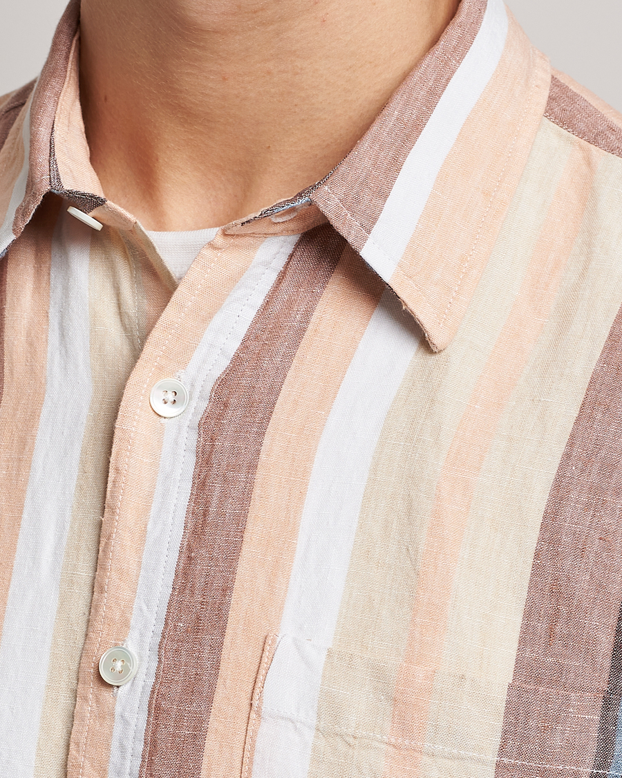 Herren | Hemden | NN07 | Deon Linen Striped Shirt Multi