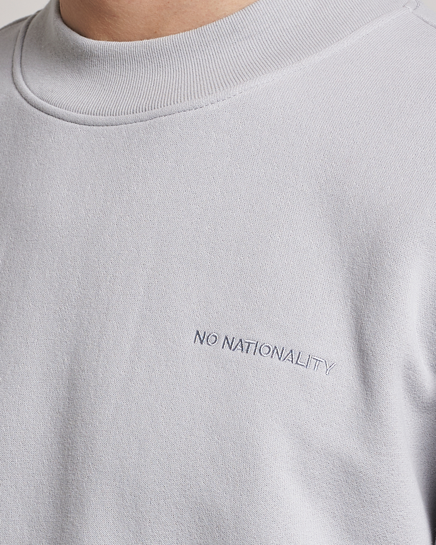 Herren | Pullover | NN07 | Briggs Mock Neck Sweater Harbour Mist