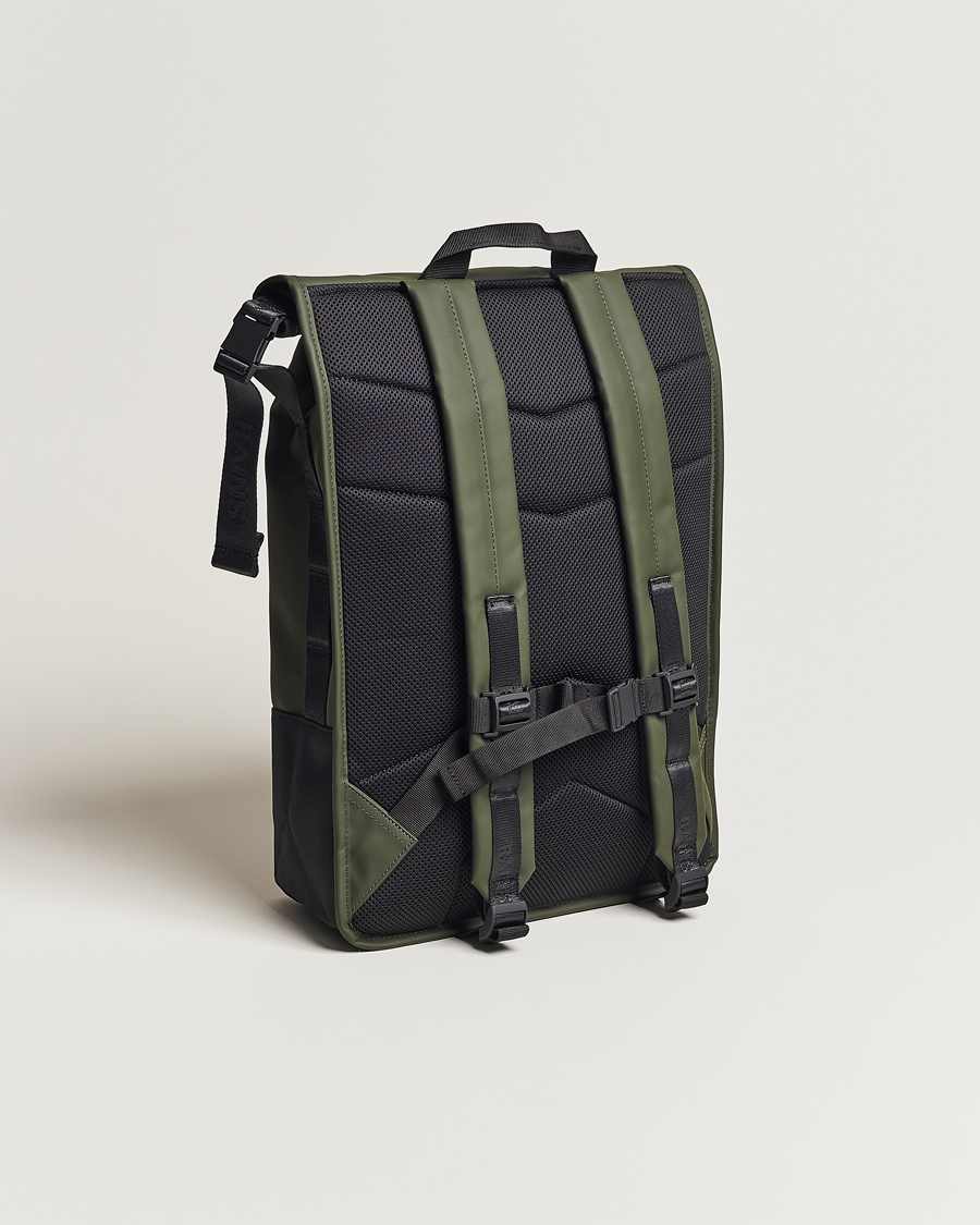 Herren | RAINS Trail Rolltop Backpack Green | RAINS | Trail Rolltop Backpack Green
