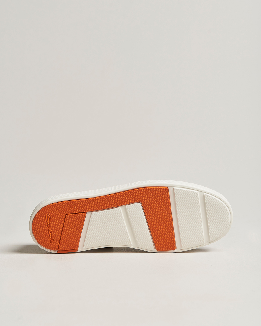 Herren | Santoni Lacetto Slip On Dark Brown Suede | Santoni | Lacetto Slip On Dark Brown Suede