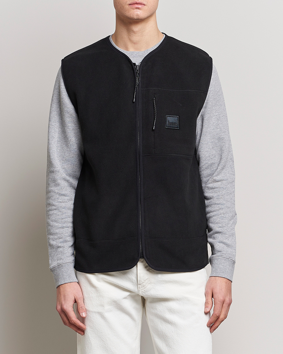 Herren | Pullover | RAINS | Fleece Vest Black