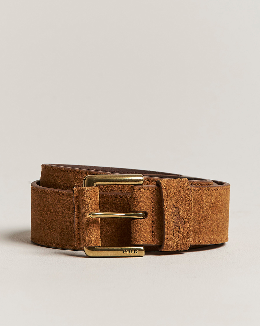 Herren | Polo Ralph Lauren Suede Belt Tan | Polo Ralph Lauren | Suede Belt Tan