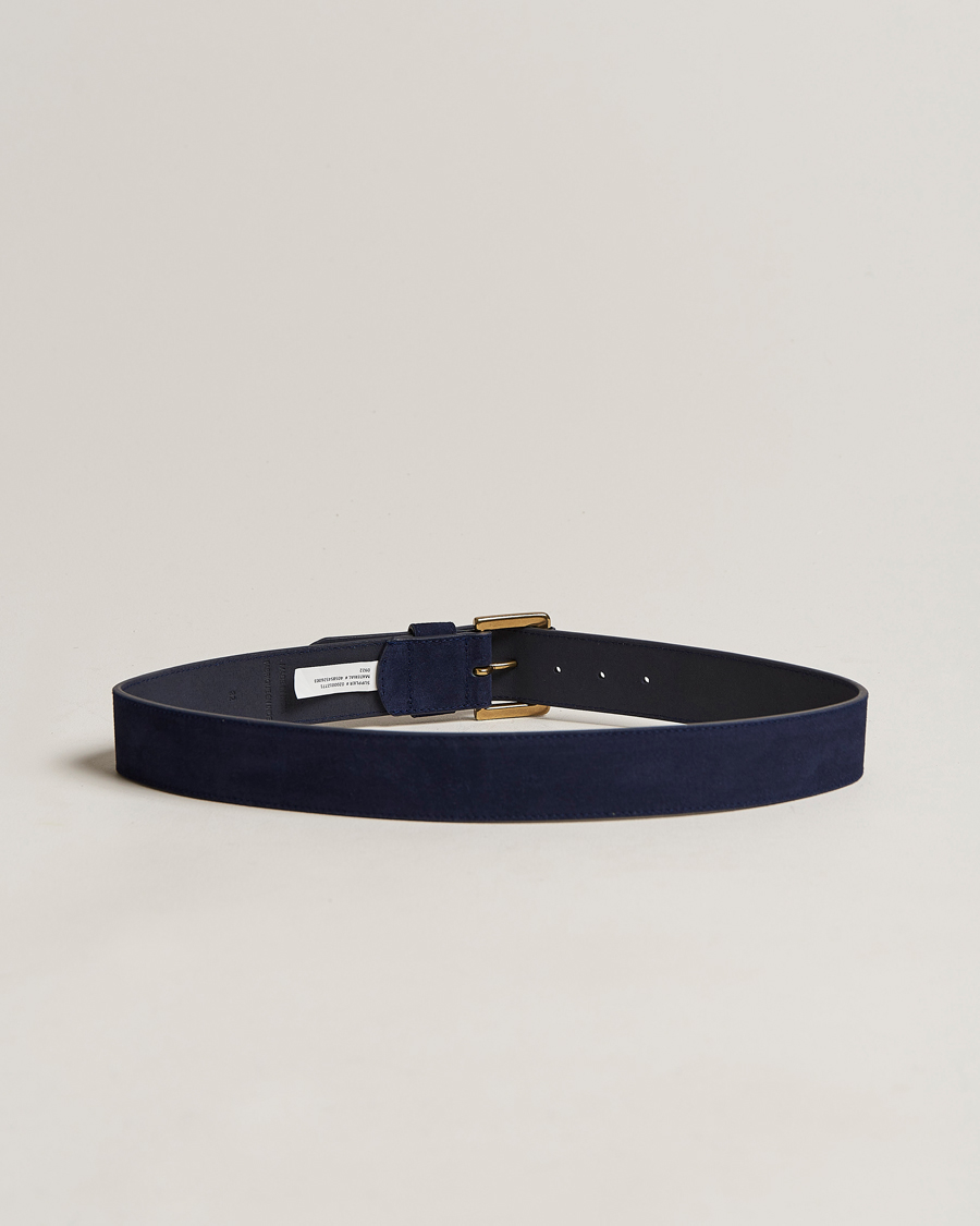 Herren | Polo Ralph Lauren Suede Belt Navy | Polo Ralph Lauren | Suede Belt Navy