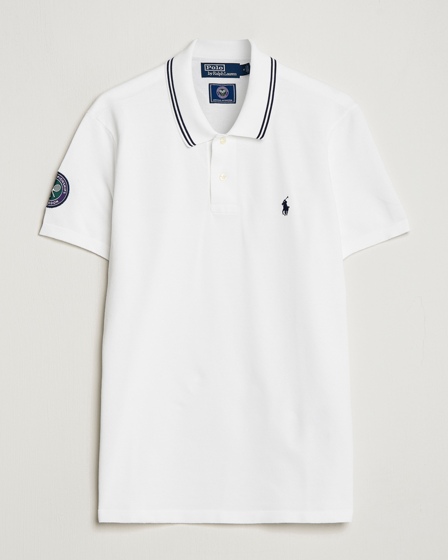 Herren | Poloshirts | Polo Ralph Lauren | Custom Slim Fit Wimbledon Polo Ceramic White