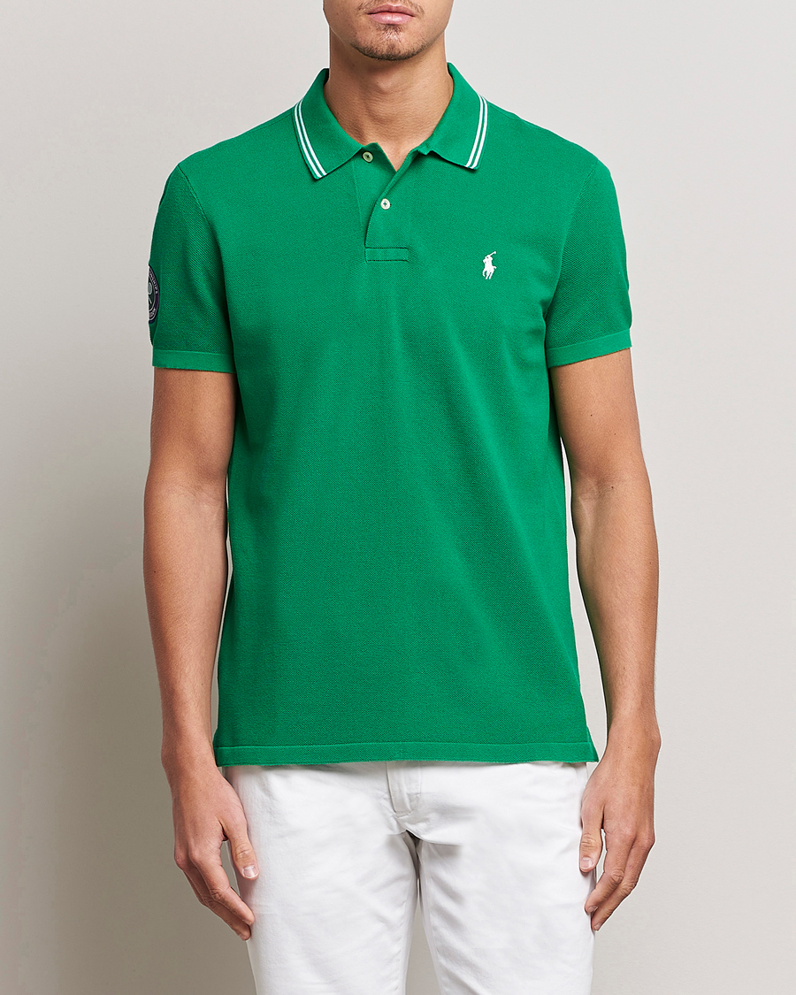 Herren | Poloshirts | Polo Ralph Lauren | Custom Slim Fit Wimbledon Polo Stem Green