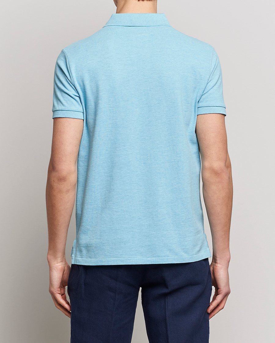 Herren | Poloshirts | Polo Ralph Lauren | Custom Slim Fit Polo Watchhill Blue Heather