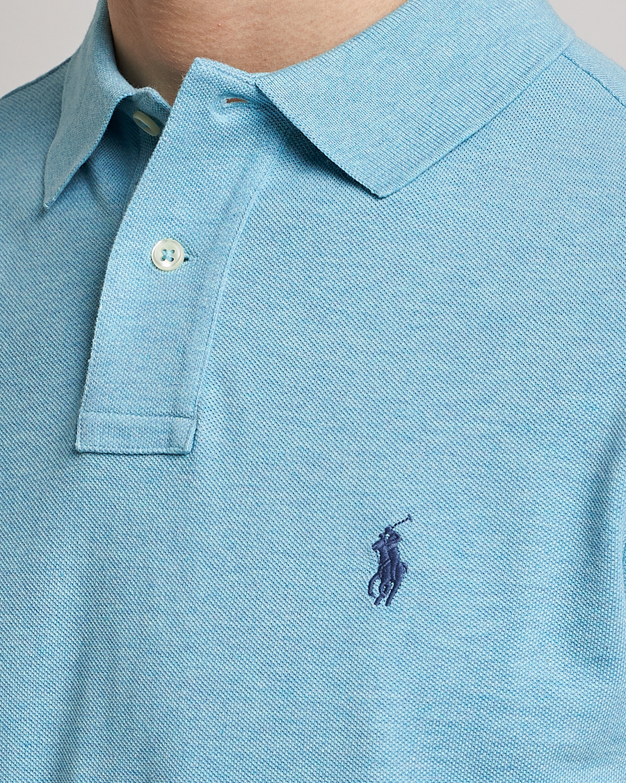 Herren | Poloshirts | Polo Ralph Lauren | Custom Slim Fit Polo Watchhill Blue Heather