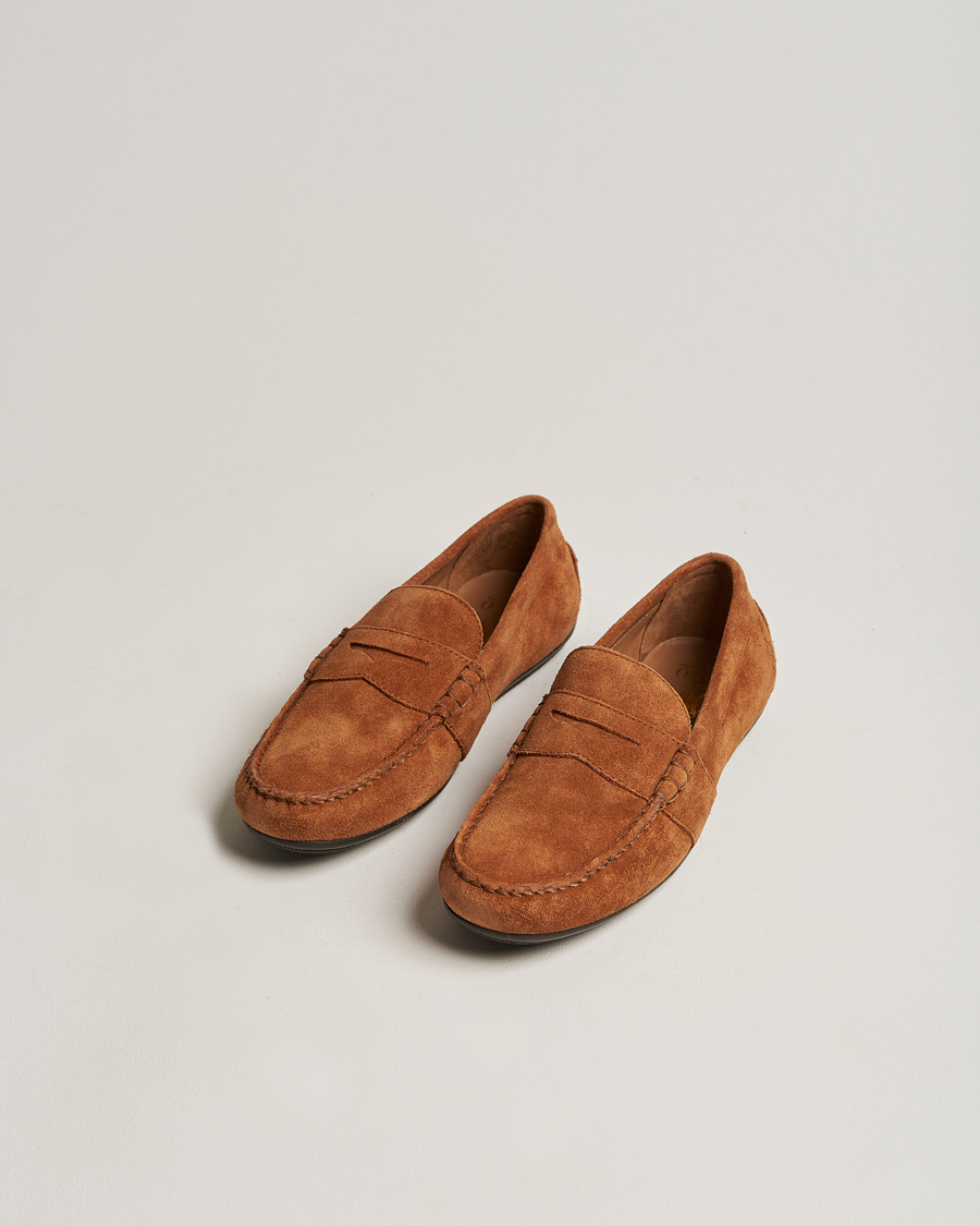 Herren | Wildlederschuhe | Polo Ralph Lauren | Reynold Suede Driving Loafer Teak