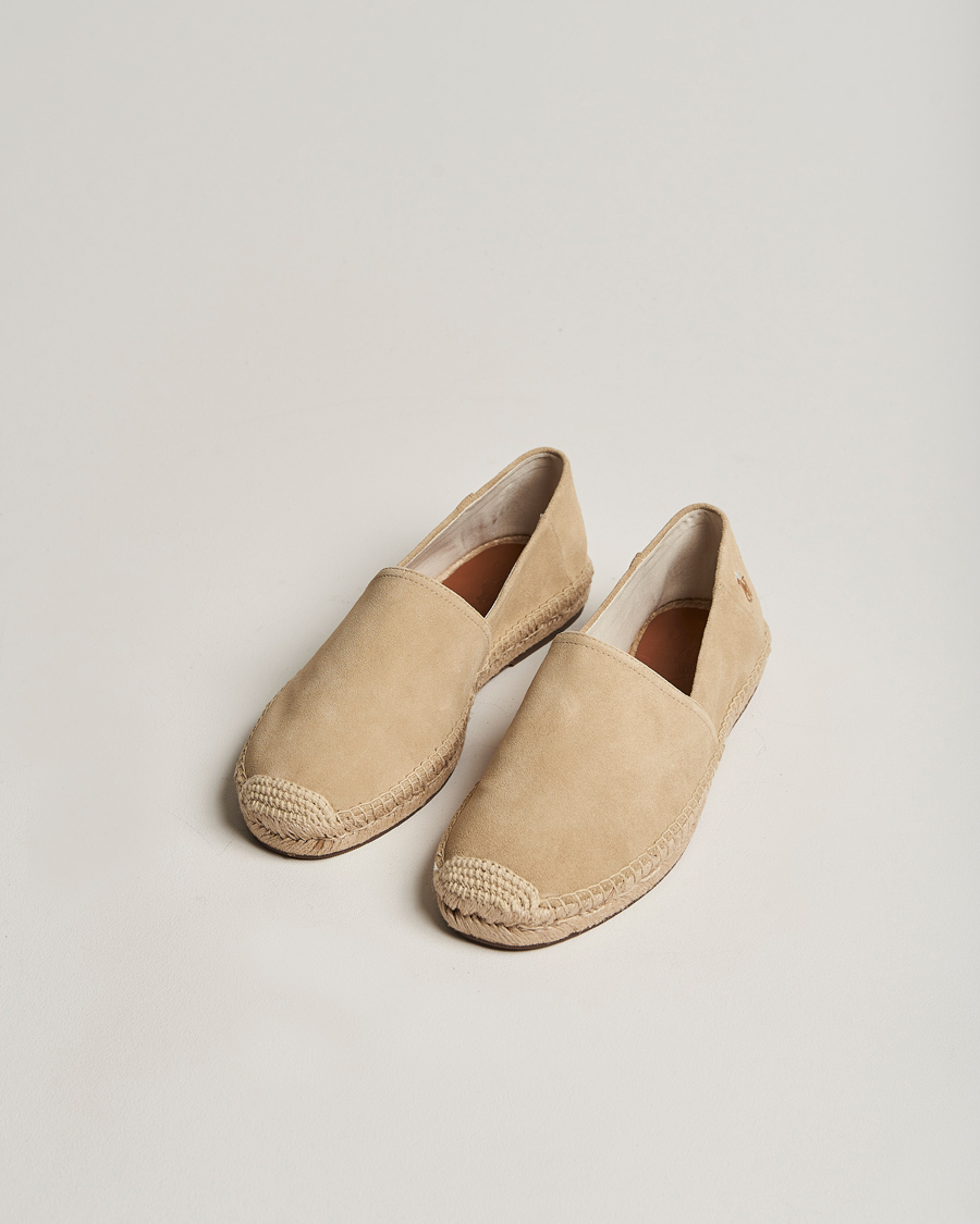 Herren | Polo Ralph Lauren Cevio Suede Espandrilles Bone | Polo Ralph Lauren | Cevio Suede Espandrilles Bone