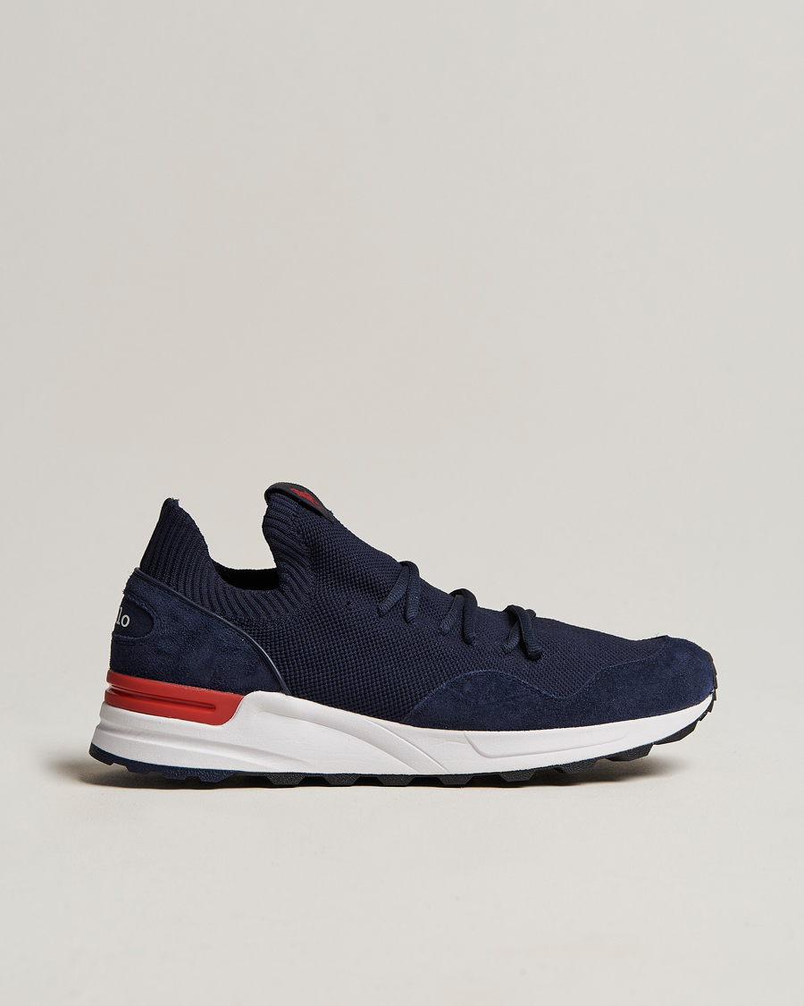 Herren | Polo Ralph Lauren Trackstr 200 Running Sneaker Hunter Navy | Polo Ralph Lauren | Trackstr 200 Running Sneaker Hunter Navy