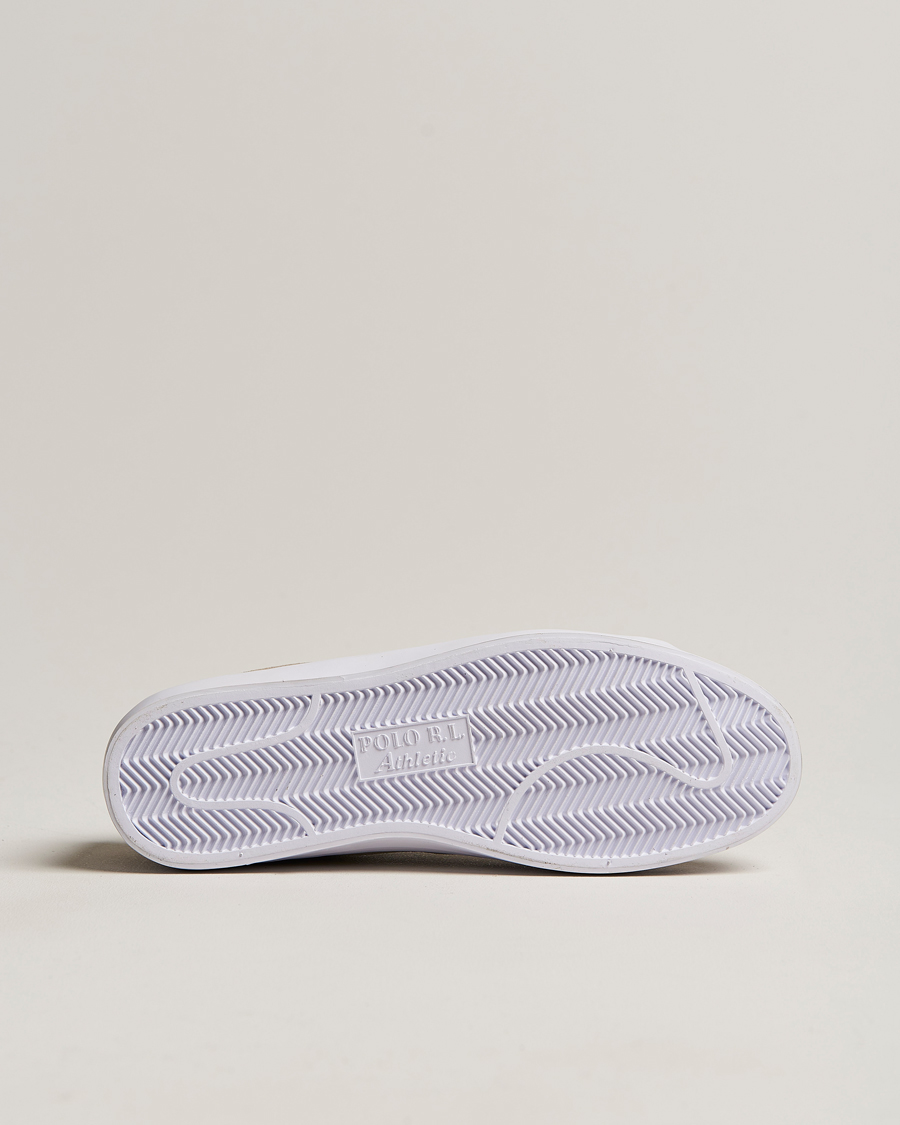 Herren | Longwood Suede Sneaker Straw Khaki | Polo Ralph Lauren | Longwood Suede Sneaker Straw Khaki