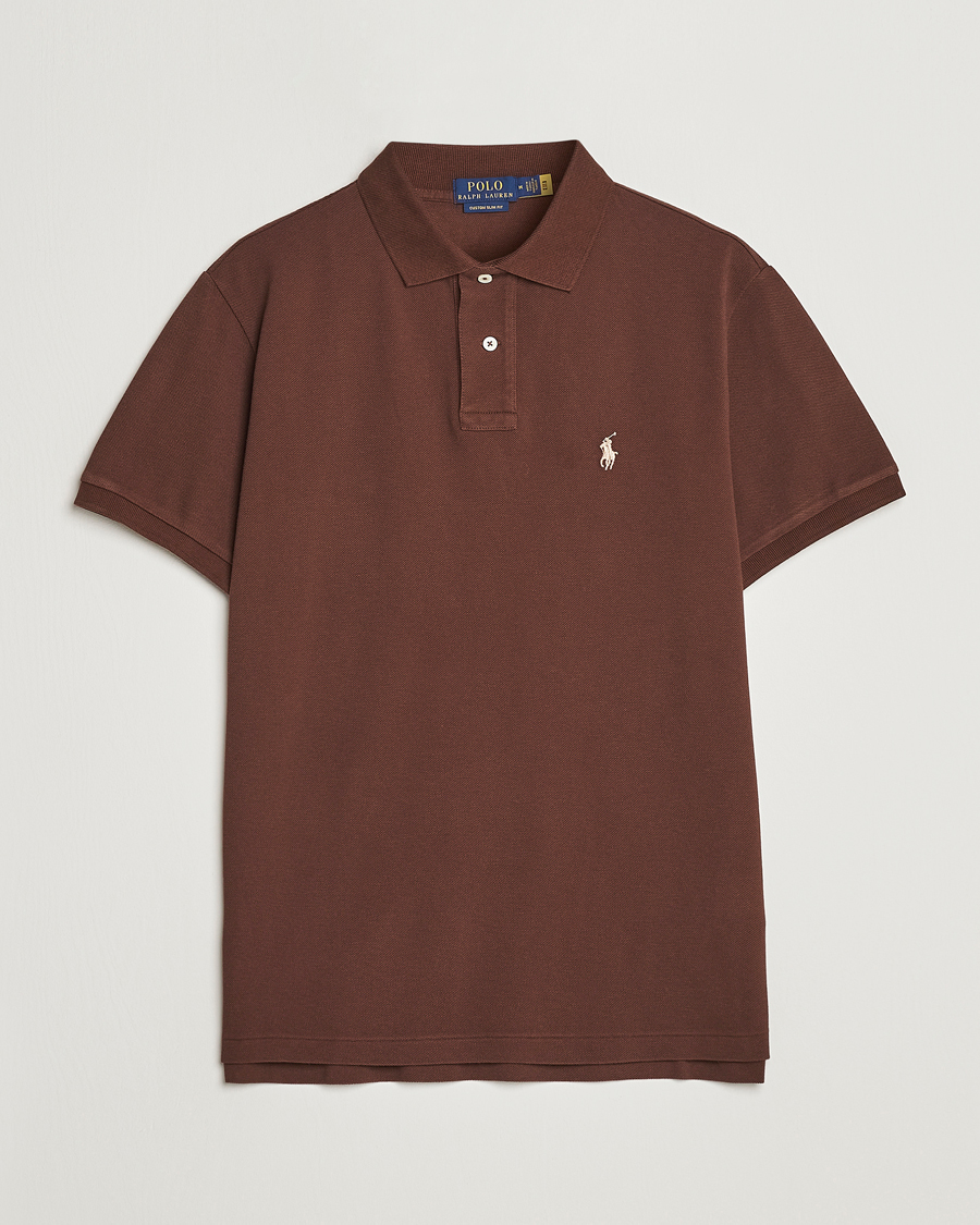 Herren | Poloshirts | Polo Ralph Lauren | Custom Slim Fit Polo Branch Brown