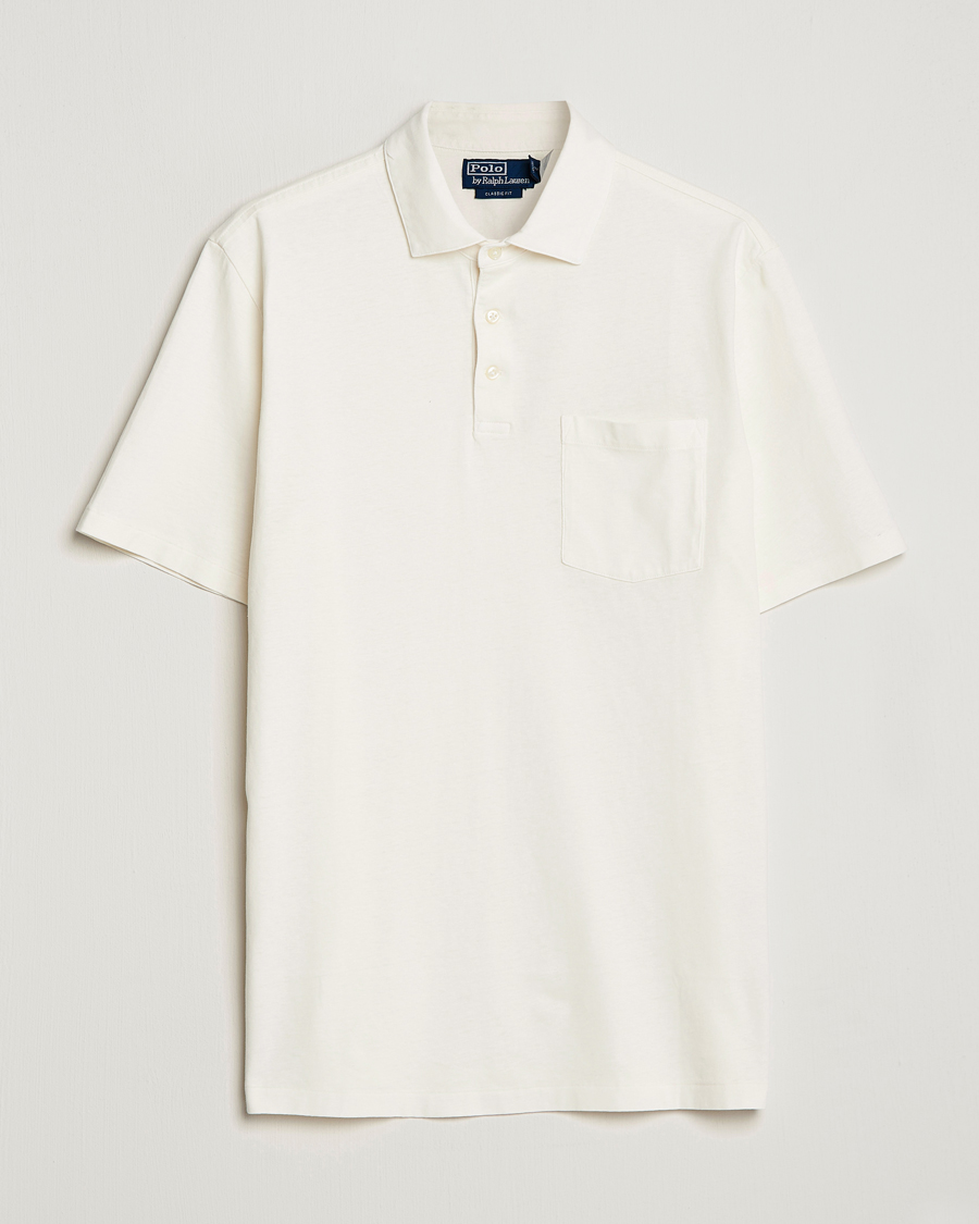 Herren | Poloshirts | Polo Ralph Lauren | Cotton/Linen Polo Antique Cream