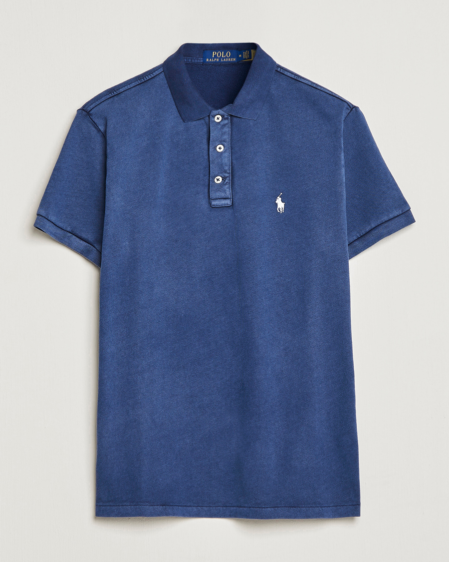 Herren | Poloshirts | Polo Ralph Lauren | Custom Fit Spa Terry Polo Newport Navy