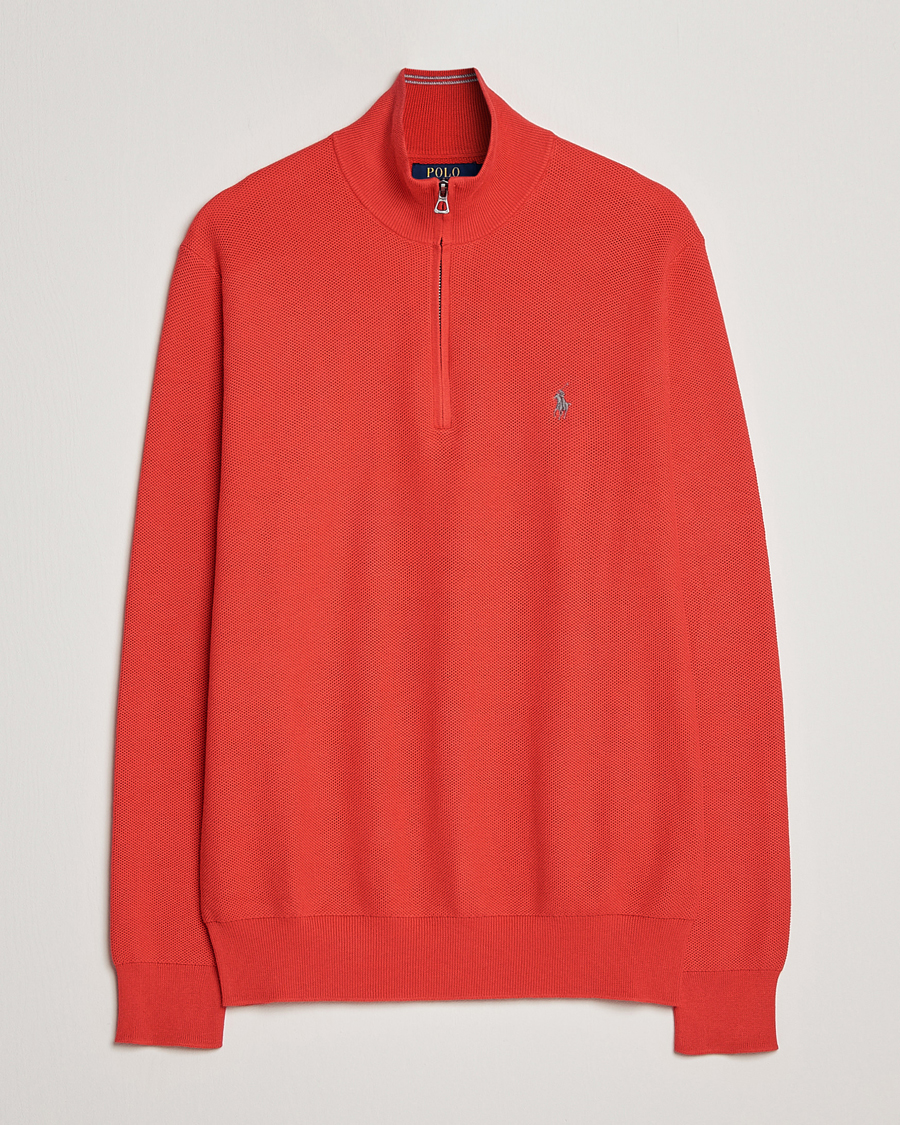 Herren | Pullover | Polo Ralph Lauren | Textured Half-Zip Red Reef
