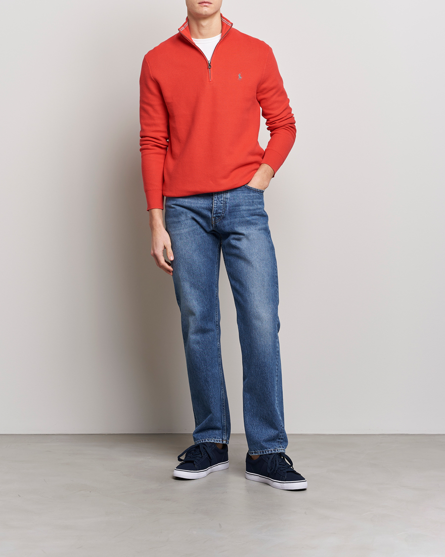 Herren | Pullover | Polo Ralph Lauren | Textured Half-Zip Red Reef