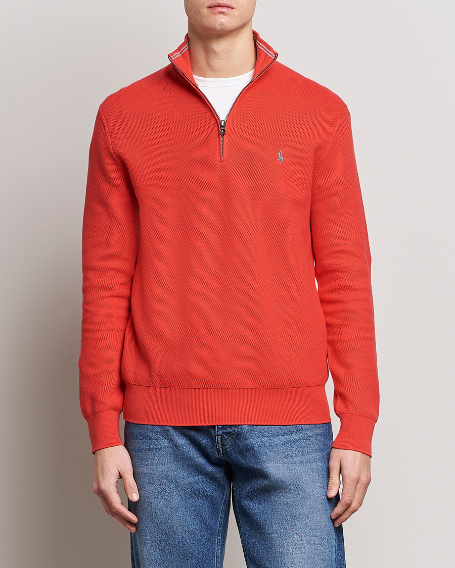 Herren | Pullover | Polo Ralph Lauren | Textured Half-Zip Red Reef