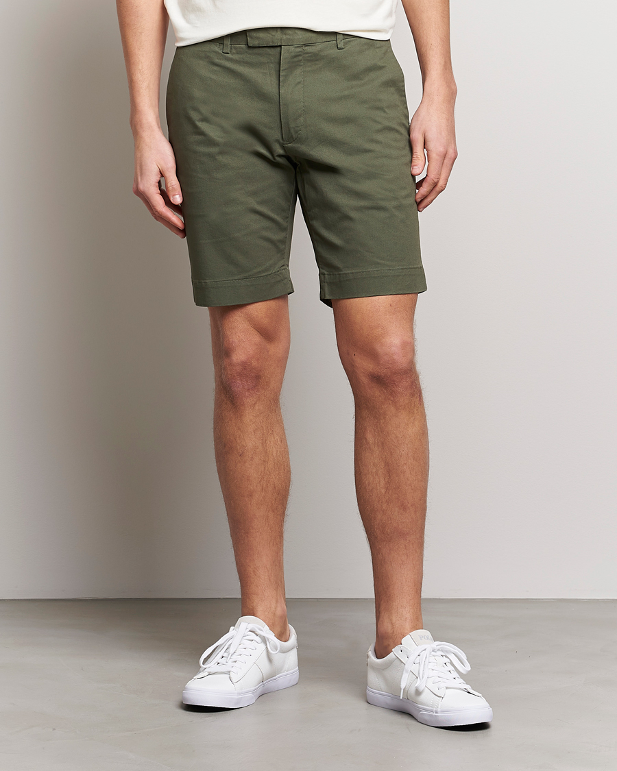 Herren | Shorts | Polo Ralph Lauren | Tailored Slim Fit Shorts Fossil Green