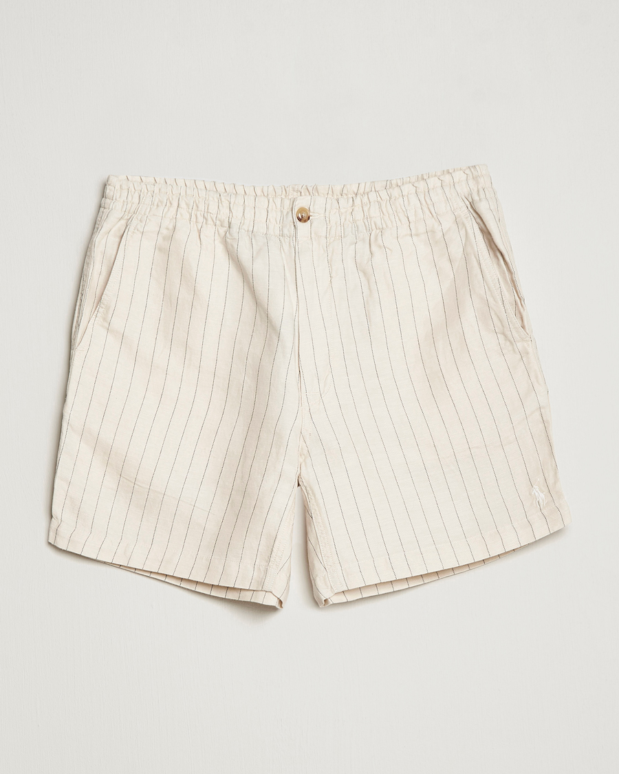 Herren | Shorts | Polo Ralph Lauren | Prepster Linen/Tencel Pinstripe Shorts Andover Cream