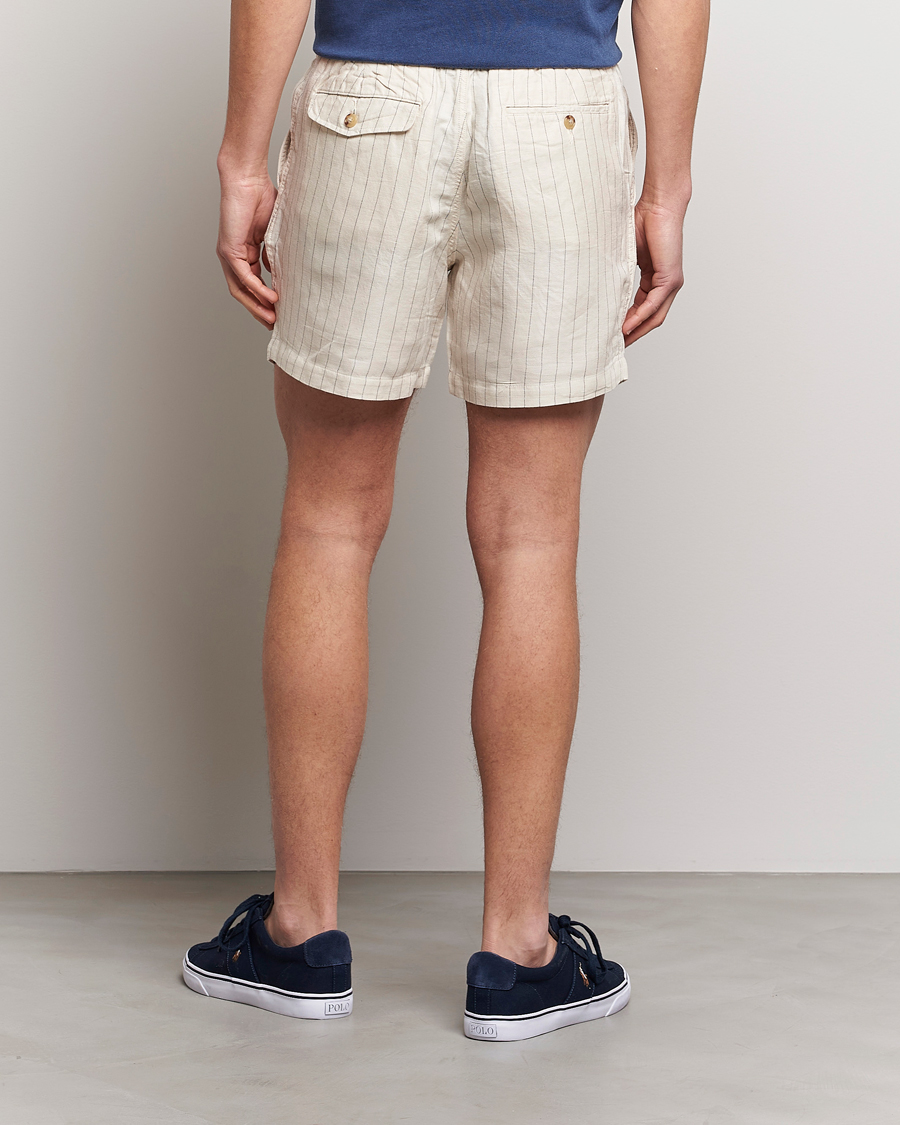 Herren | Shorts | Polo Ralph Lauren | Prepster Linen/Tencel Pinstripe Shorts Andover Cream