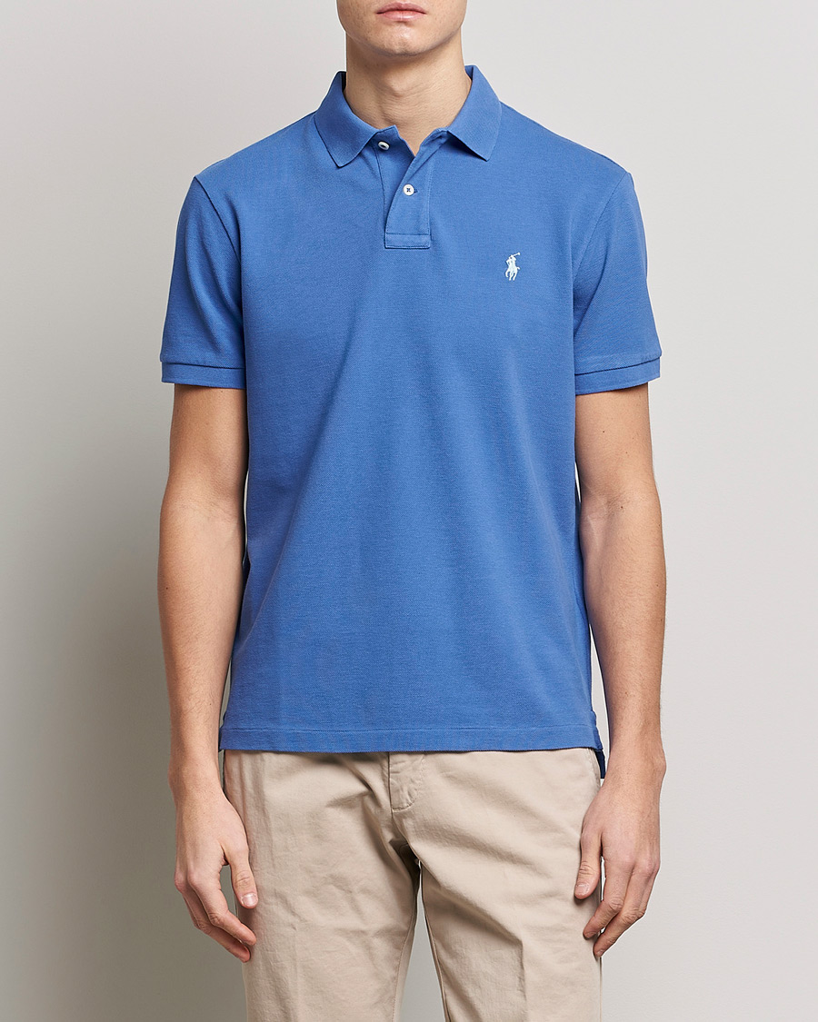 Herren | Poloshirts | Polo Ralph Lauren | Custom Slim Fit Polo Maidstone Blue