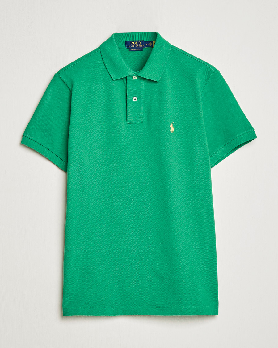 Herren | Poloshirts | Polo Ralph Lauren | Custom Slim Fit Polo Optic Green