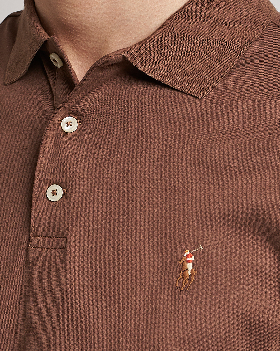 Herren | Poloshirts | Polo Ralph Lauren | Pima Cotton Polo Luggage Brown