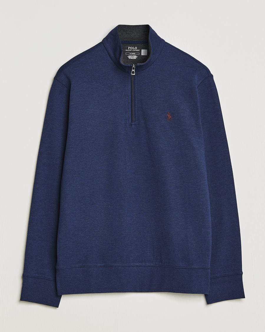 Herren | Pullover | Polo Ralph Lauren | Double Knit Half-Zip Sweater Spring Navy Heather