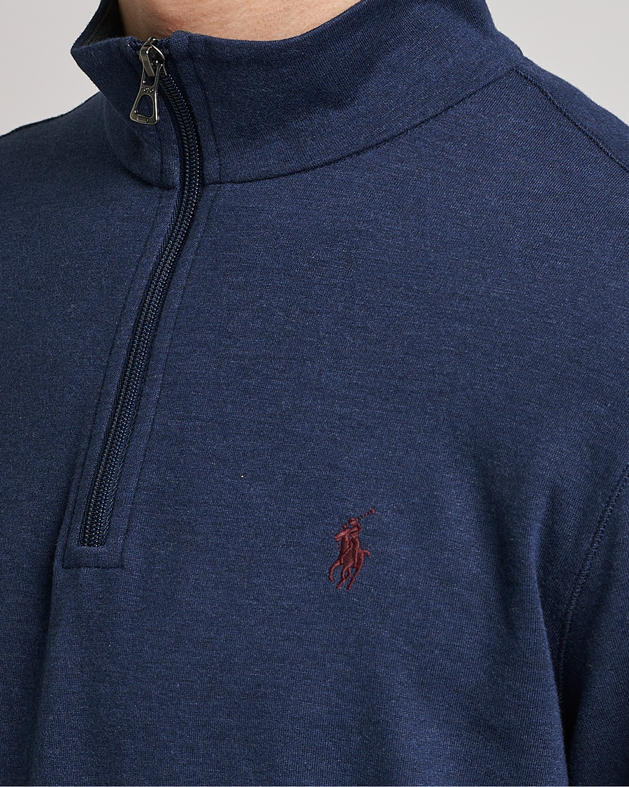 Herren | Pullover | Polo Ralph Lauren | Double Knit Half-Zip Sweater Spring Navy Heather
