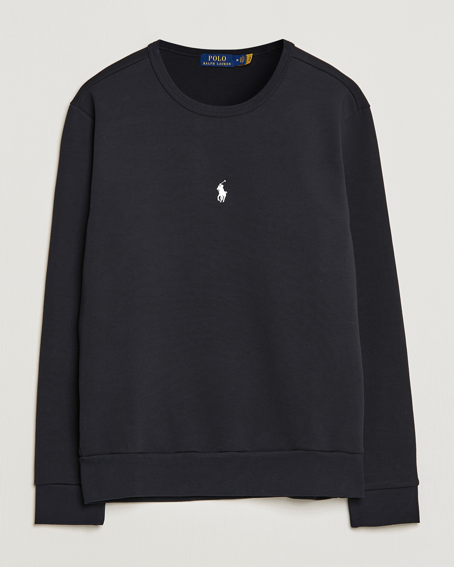Herren | Pullover | Polo Ralph Lauren | Double Knit Center Logo Sweatshirt Black