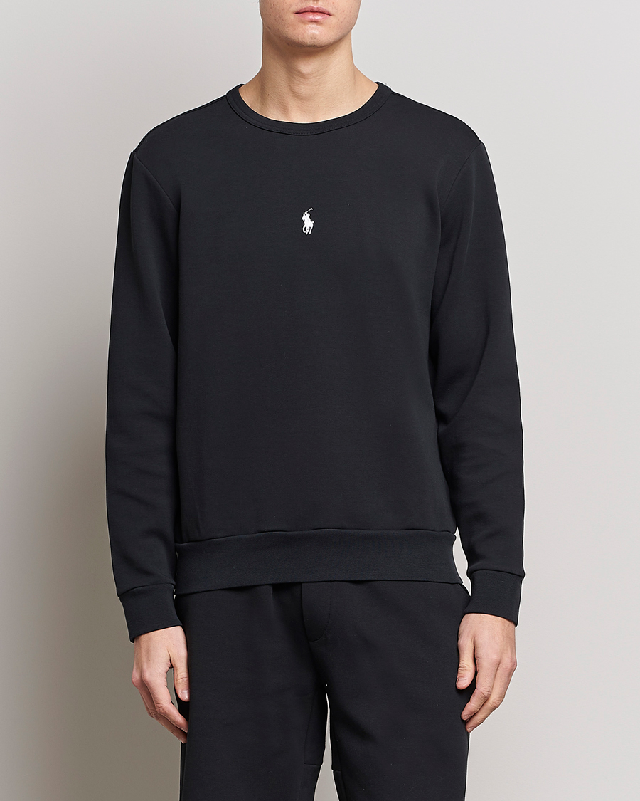 Herren | Pullover | Polo Ralph Lauren | Double Knit Center Logo Sweatshirt Black