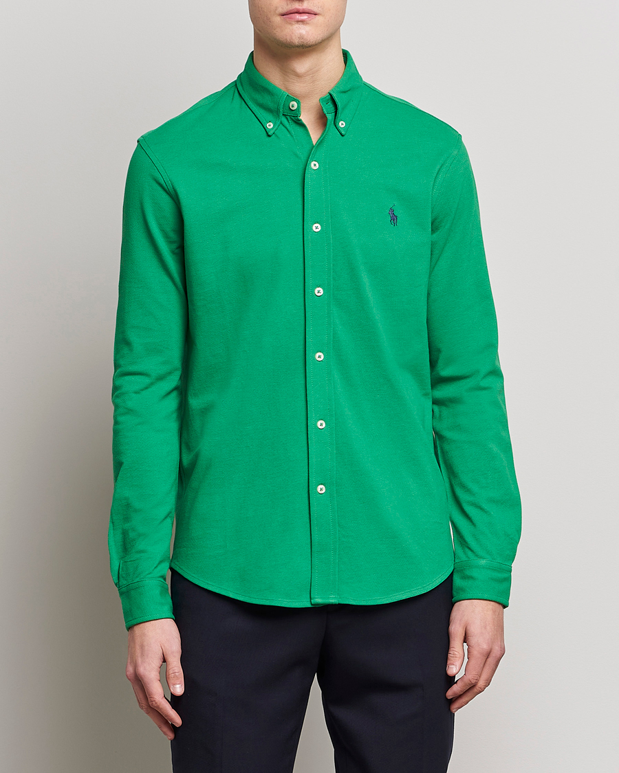 Herren | Hemden | Polo Ralph Lauren | Featherweight Mesh Shirt Optic Green