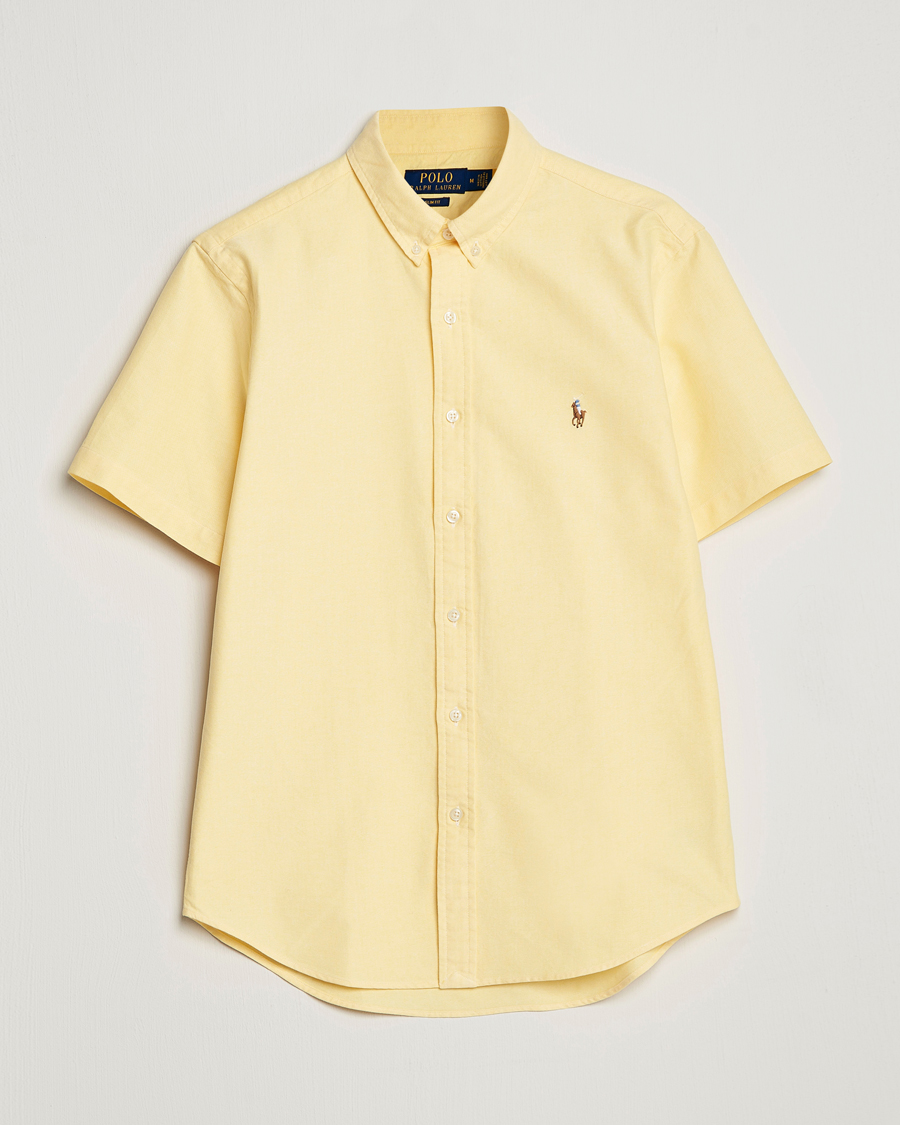 Herren | Hemden | Polo Ralph Lauren | Slim Fit Oxford Short Sleeve Shirt Yellow