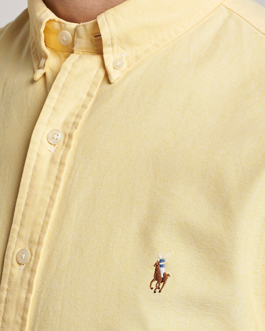 Herren | Hemden | Polo Ralph Lauren | Slim Fit Oxford Short Sleeve Shirt Yellow
