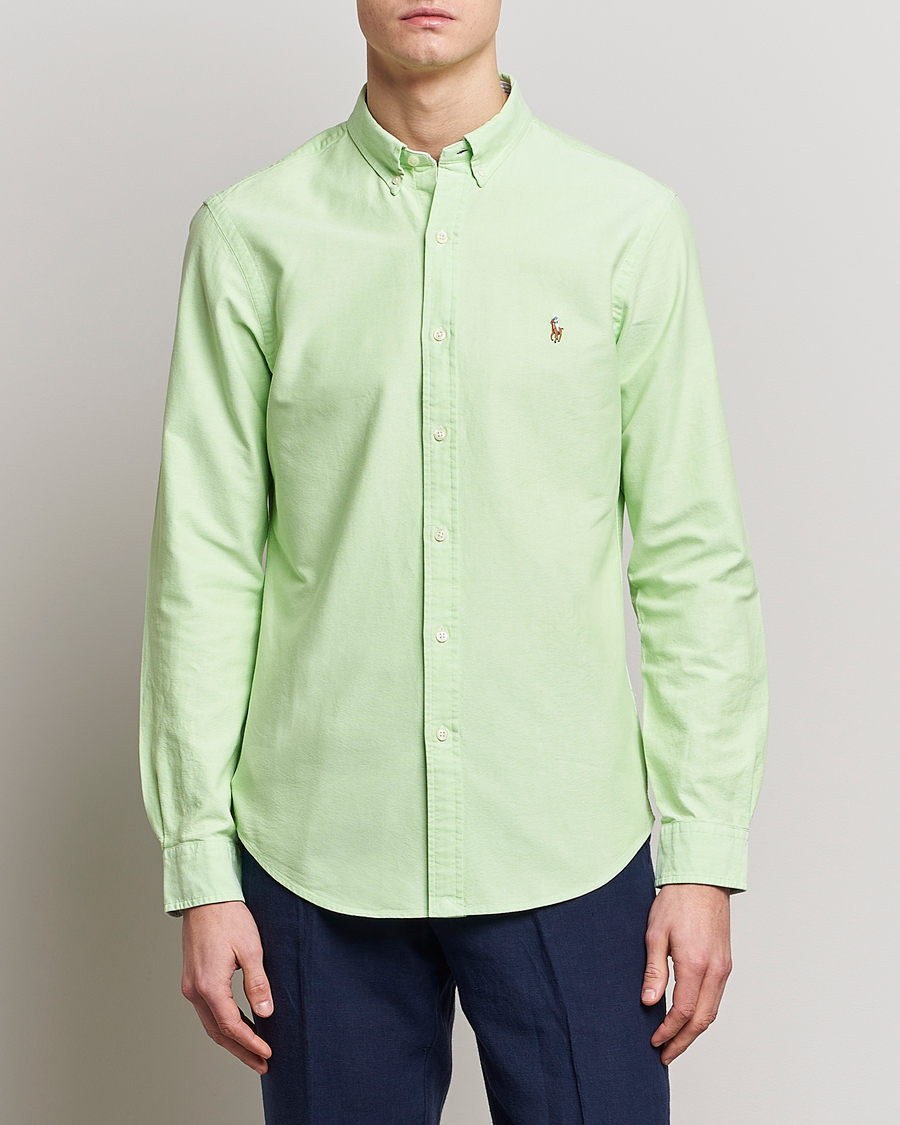 Herren | Hemden | Polo Ralph Lauren | Slim Fit Oxford Button Down Shirt Oasis Green