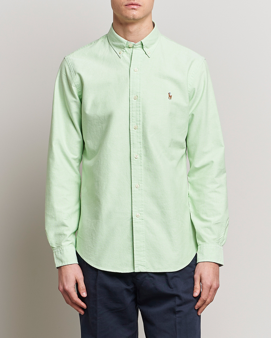 Herren | Hemden | Polo Ralph Lauren | Custom Fit Oxford Button Down Shirt Oasis Green