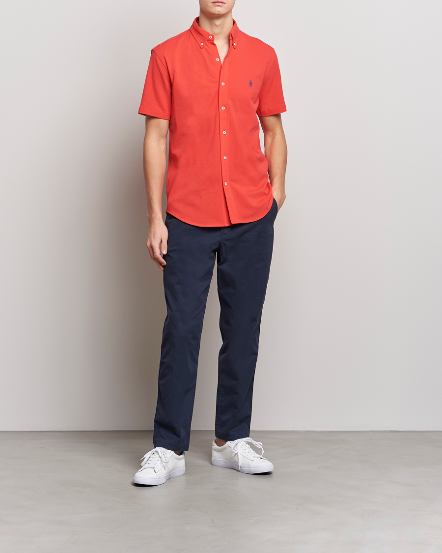 Herren | Hemden | Polo Ralph Lauren | Featherweight Mesh Short Sleeve Shirt Red Reef